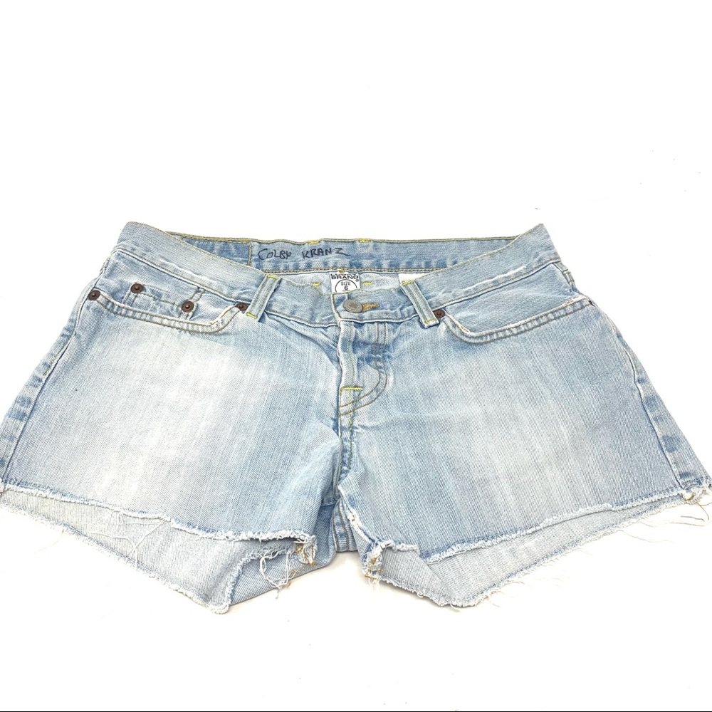 lucky brand denim shorts size 6 blue DR